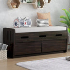 Banc de rangement avec 2 tiroirs et espace de rangement dissimulé