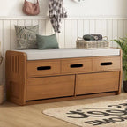 Banc de rangement avec 2 tiroirs et espace de rangement dissimulé