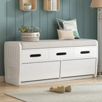 Banc de rangement avec 2 tiroirs et espace de rangement dissimulé