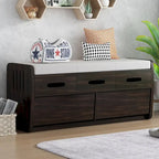 Banc de rangement avec 2 tiroirs et espace de rangement dissimulé