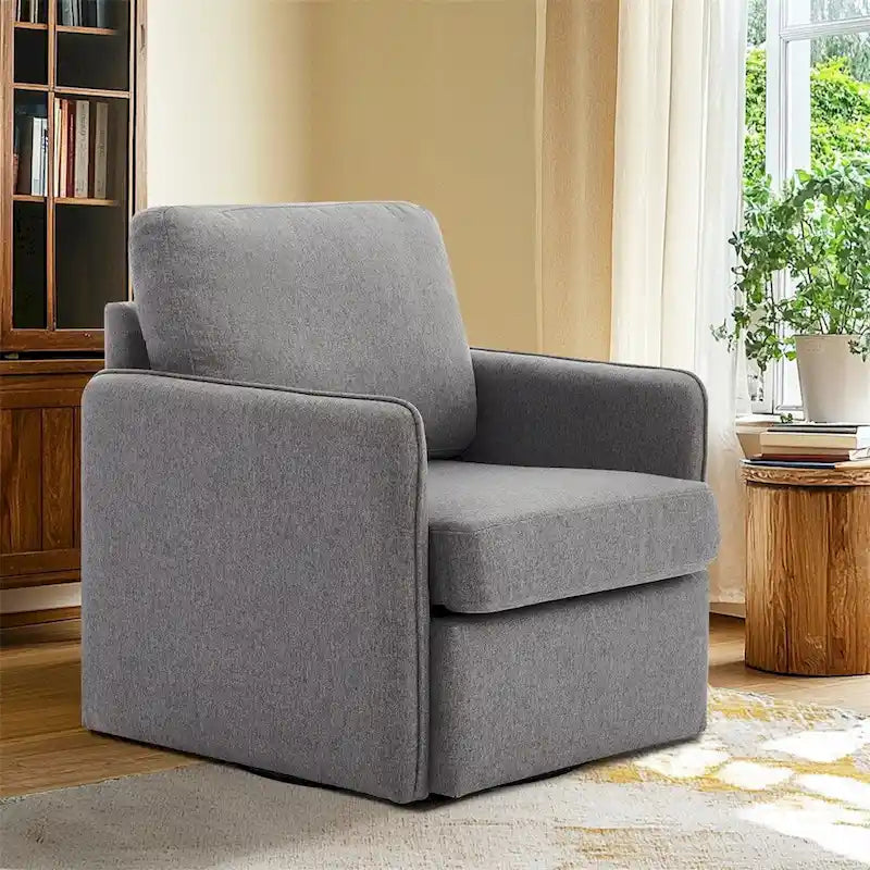 360° Swivel Accent Chair with Hidden Storage