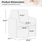 360° Swivel Accent Chair with Hidden Storage