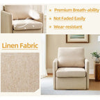360° Swivel Accent Chair with Hidden Storage