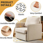 360° Swivel Accent Chair with Hidden Storage