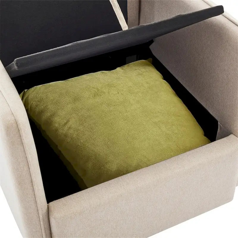 360° Swivel Accent Chair with Hidden Storage