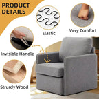 360° Swivel Accent Chair with Hidden Storage