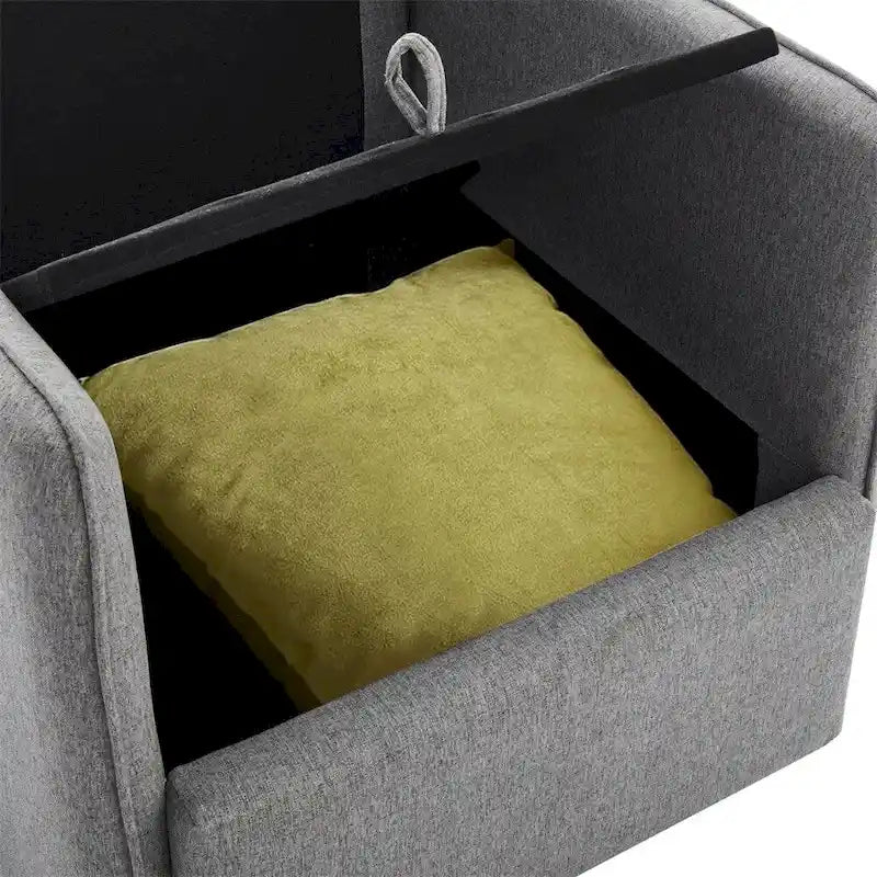 360° Swivel Accent Chair with Hidden Storage