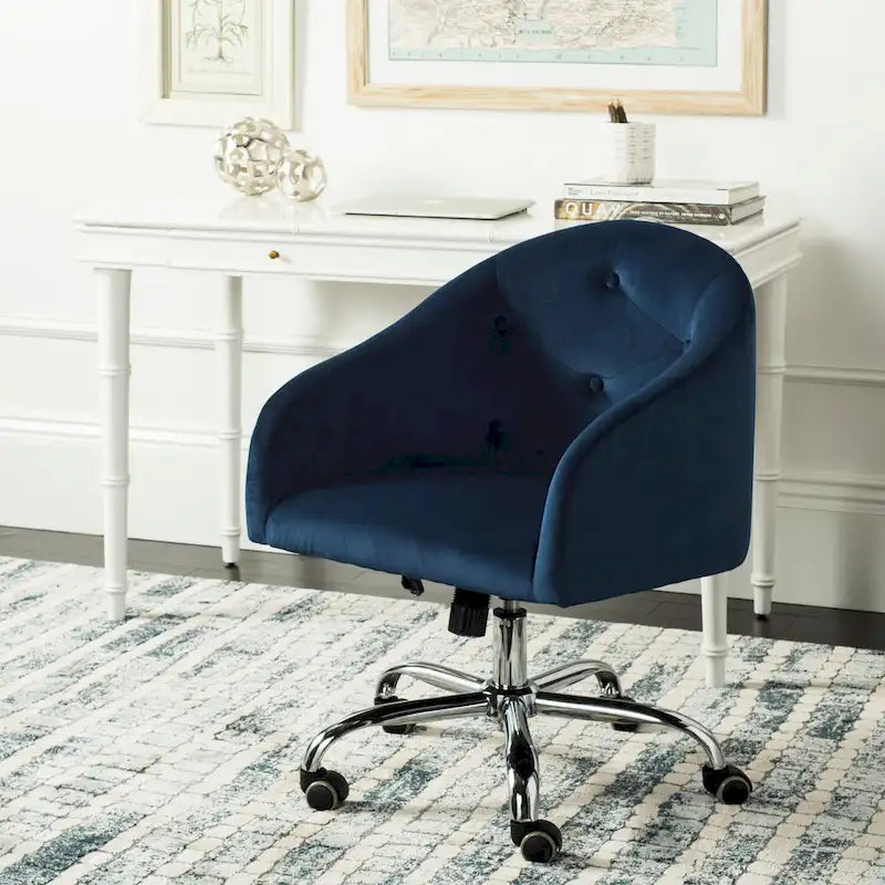 Verstellbarer drehbarer Bürostuhl mit Knopfheftung - 24"W x 22"D x 35"H