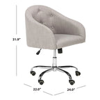 Verstellbarer drehbarer Bürostuhl mit Knopfheftung - 24"W x 22"D x 35"H