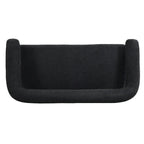 Round Armrest Loveseat with Rubberwood Frame