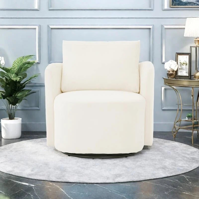 360 Swivel Barrel Chair with Ergonomic Design