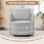 360 Swivel Barrel Chair with Ergonomic Design
