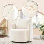 360 Swivel Barrel Chair with Ergonomic Design