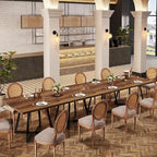 31.5-Inch Square Dining Table with Metal Frame