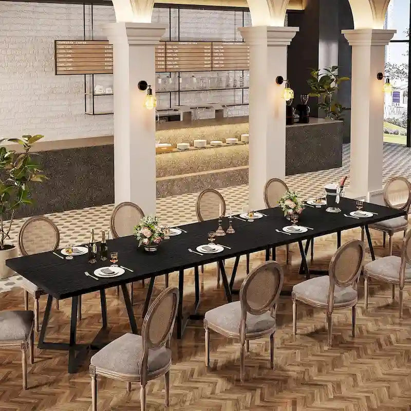 31.5-Inch Square Dining Table with Metal Frame