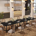 31.5-Inch Square Dining Table with Metal Frame