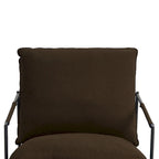 Metal Frame Sling Accent Chair with Cushion
