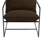 Metal Frame Sling Accent Chair with Cushion