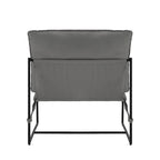 Metal Frame Sling Accent Chair with Cushion