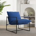 Metal Frame Sling Accent Chair with Cushion