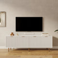 Mobile TV da 70 pollici con 4 cassetti, bianco