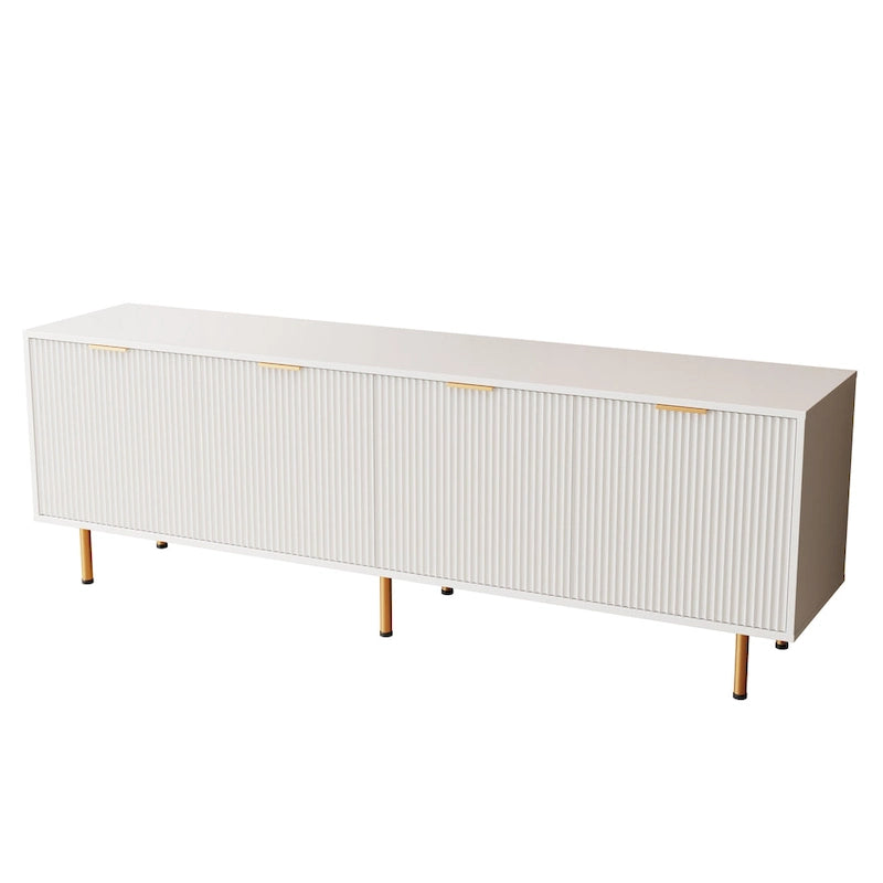 70-Inch TV Stand with 4 Drawers in White