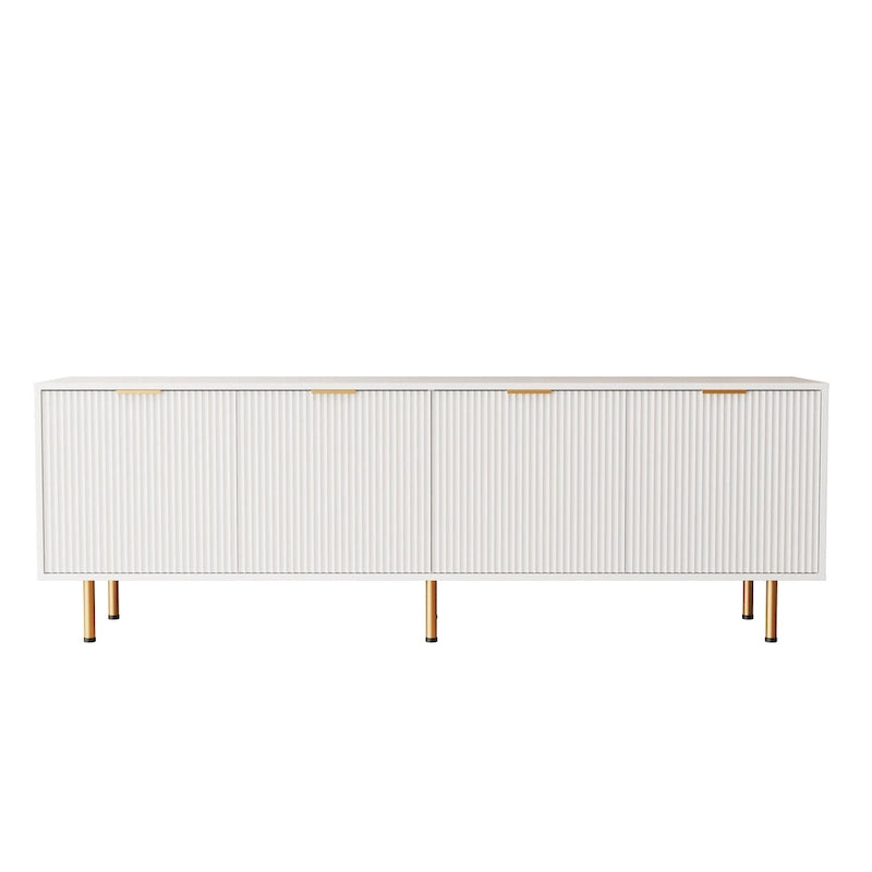 70-Inch TV Stand with 4 Drawers in White