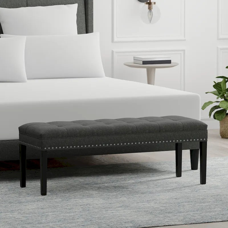 46.5" Upholstered Storage Bench