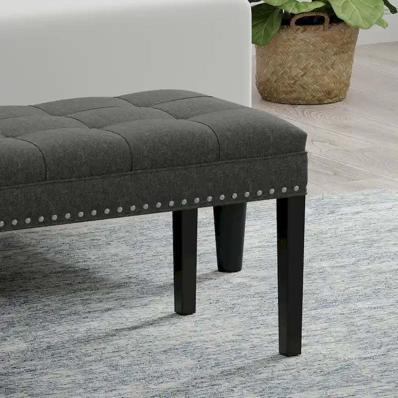 46.5" Upholstered Storage Bench