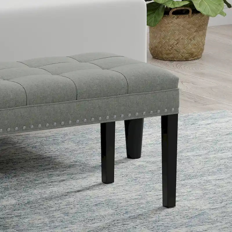 46.5" Upholstered Storage Bench