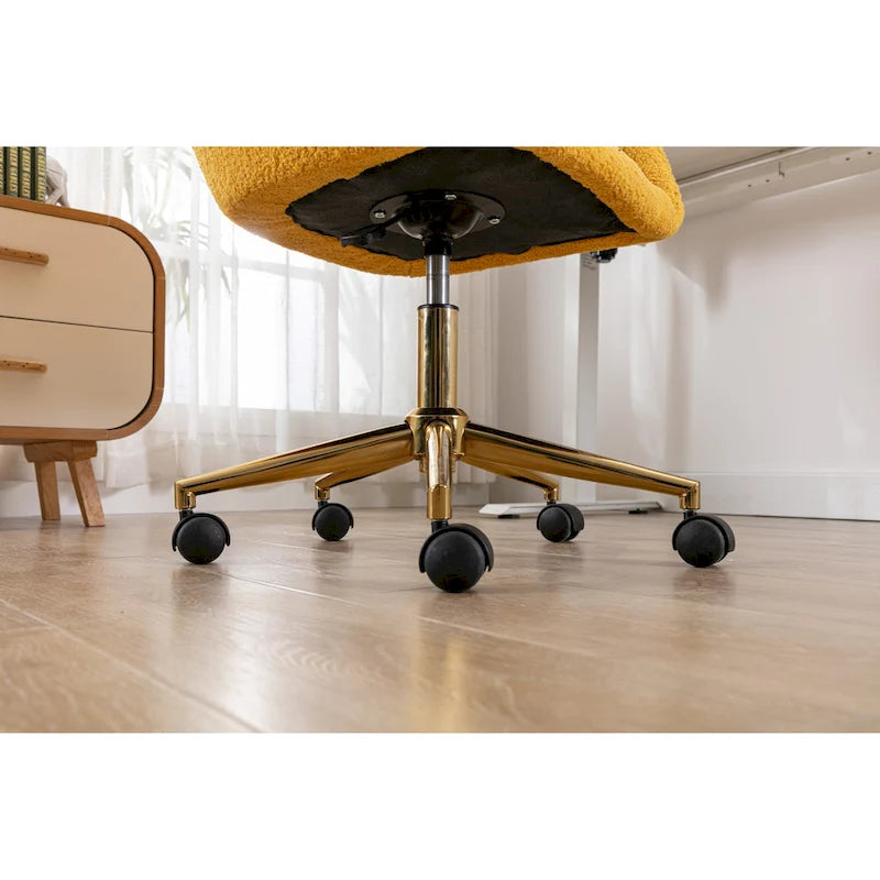 Gepolsterter Homeoffice-Stuhl mit verstellbarer Höhe und 360°-Drehfunktion