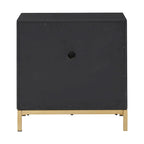 26-Inch Tall 2-Drawer Nightstand with USB Ports and Power Outlets