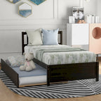 Struttura letto a piattaforma singolo con letto estraibile