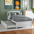 Struttura letto a piattaforma singolo con letto estraibile