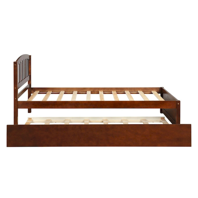 Struttura letto a piattaforma singolo con letto estraibile