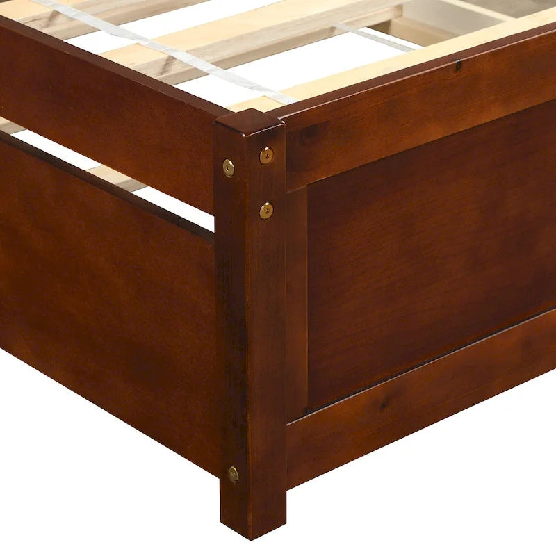Struttura letto a piattaforma singolo con letto estraibile