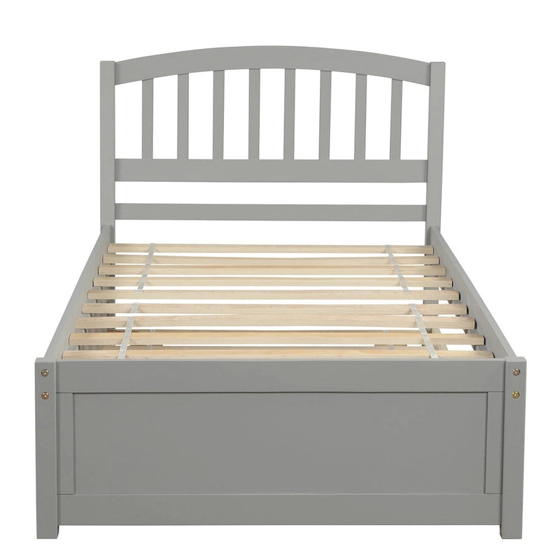Struttura letto a piattaforma singolo con letto estraibile