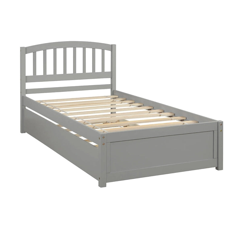 Struttura letto a piattaforma singolo con letto estraibile