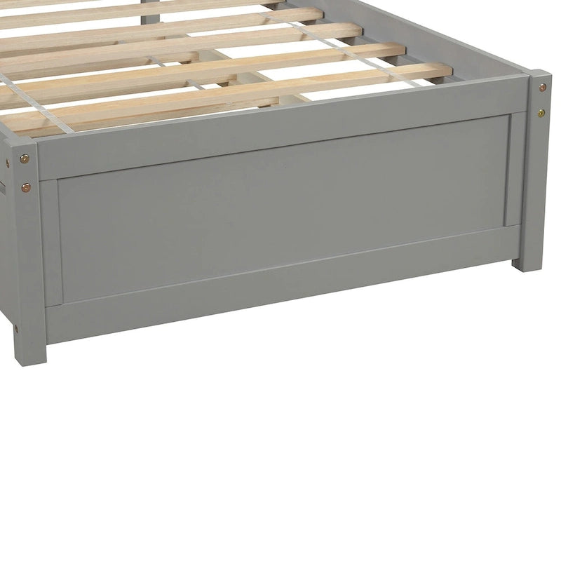 Struttura letto a piattaforma singolo con letto estraibile