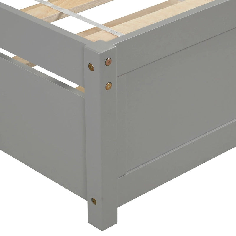 Struttura letto a piattaforma singolo con letto estraibile