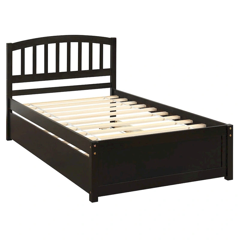 Struttura letto a piattaforma singolo con letto estraibile