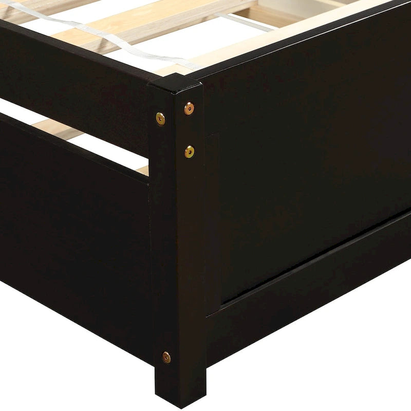 Struttura letto a piattaforma singolo con letto estraibile