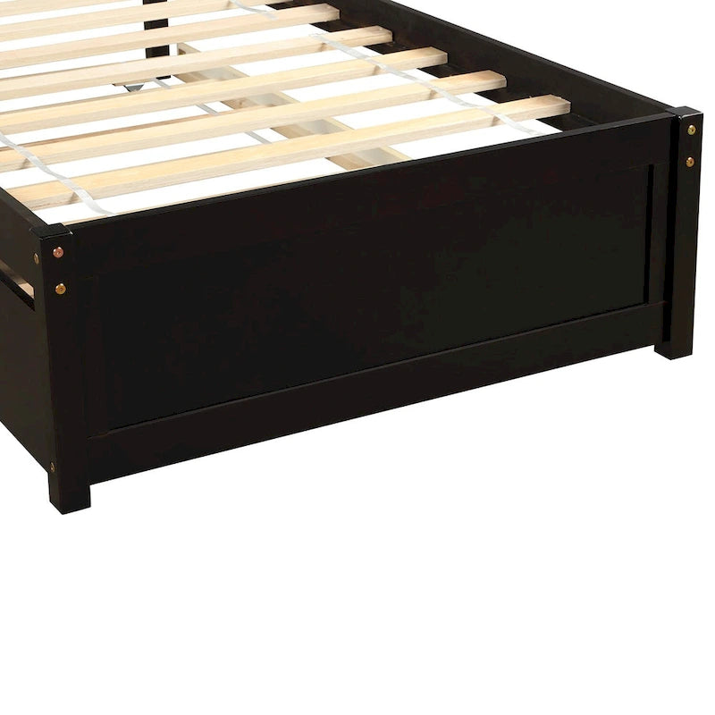 Struttura letto a piattaforma singolo con letto estraibile