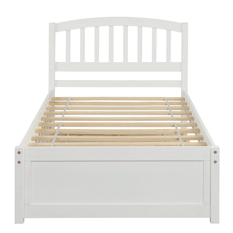 Struttura letto a piattaforma singolo con letto estraibile