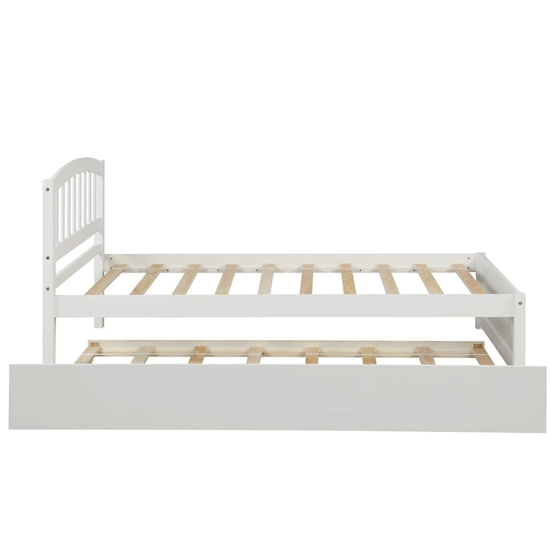Struttura letto a piattaforma singolo con letto estraibile
