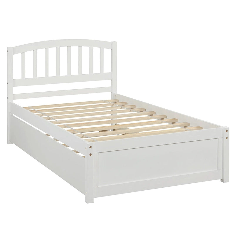 Struttura letto a piattaforma singolo con letto estraibile