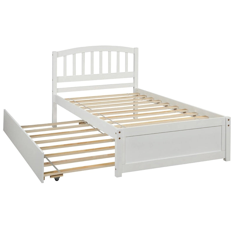 Struttura letto a piattaforma singolo con letto estraibile