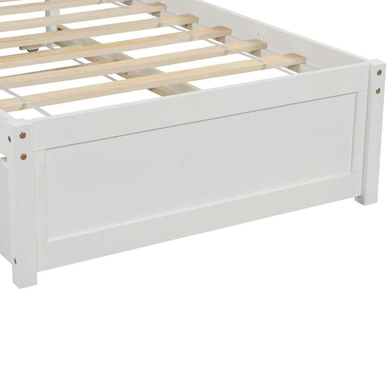 Struttura letto a piattaforma singolo con letto estraibile