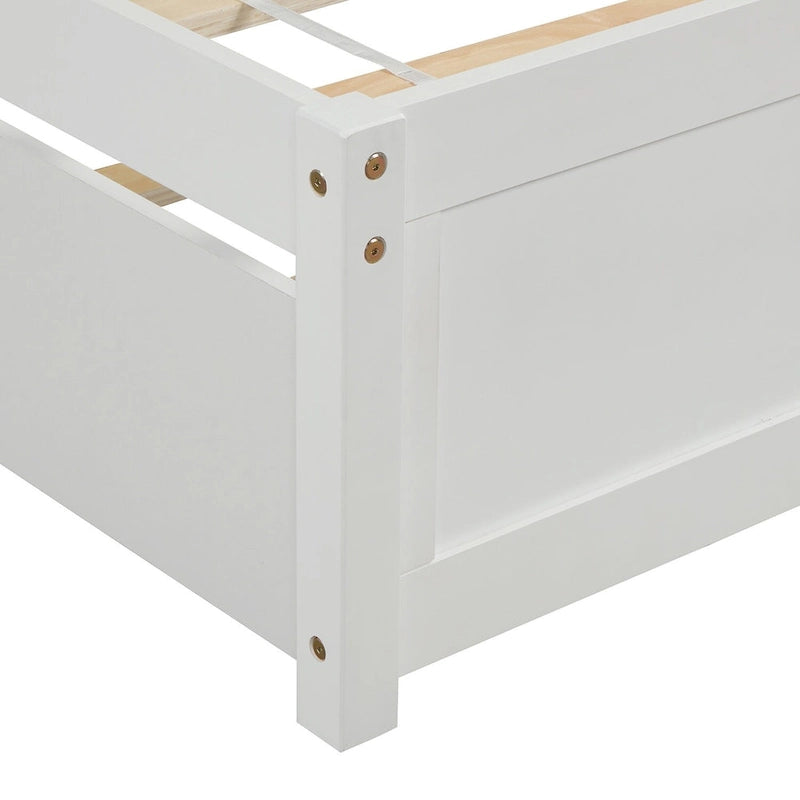 Struttura letto a piattaforma singolo con letto estraibile