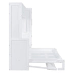 Queen Size Murphy Bed with Closet and Drawers